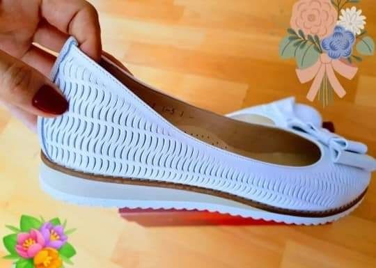 Balerini piele naturala super model import Italia