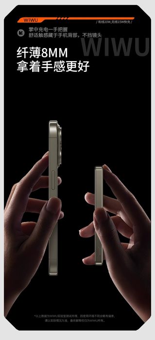 Wiwu P019 Ультра Тонкий 5000 mAh MagSafe PD-20W Power Bank iPhone 16