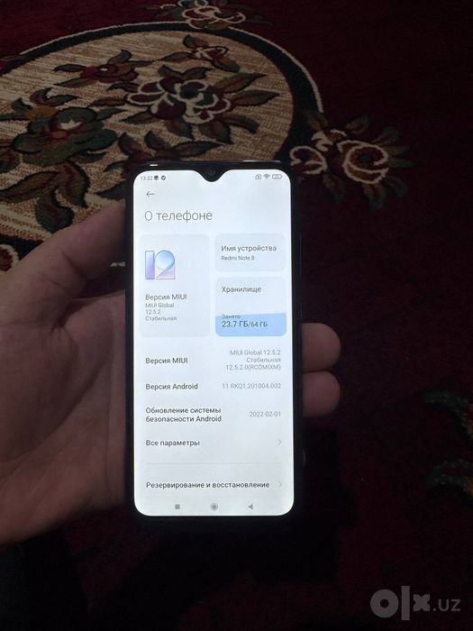 Redmi Note 8 64GB ideal holati