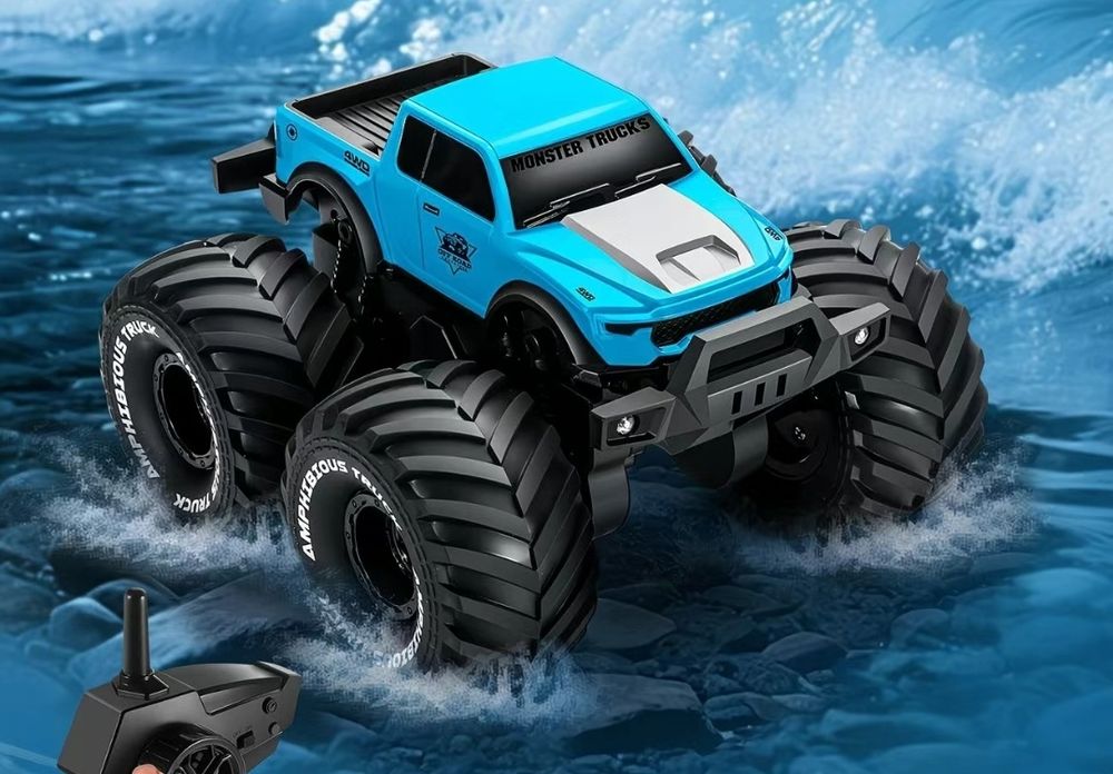 Джип амфибия на радиоуправлении, машинка на пульте управления
