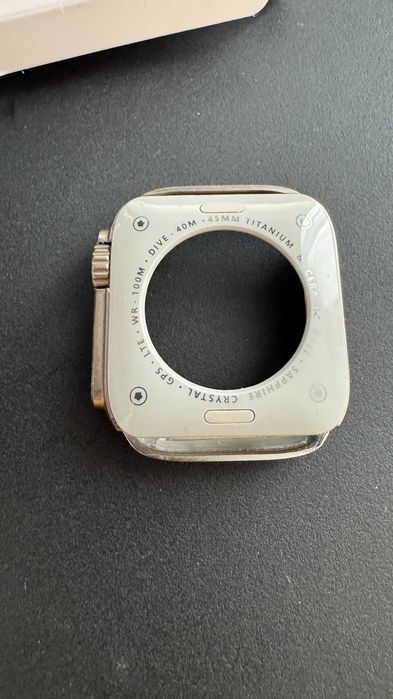 Bumper/protectie/husa Apple watch 7/8/9 metalica titanium