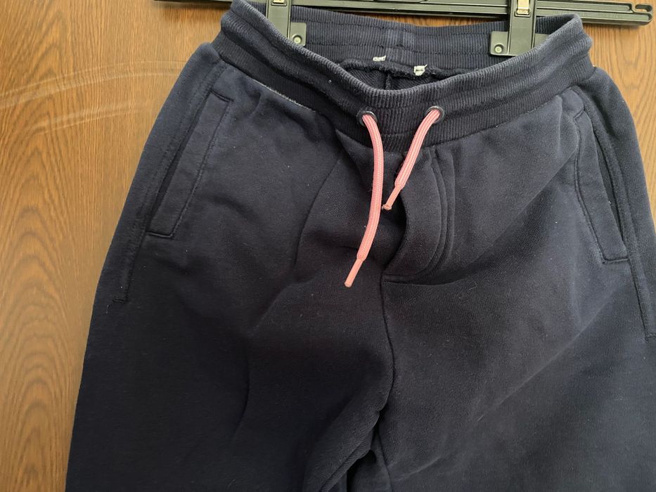 Pantaloni fete 9-10 ani, Marc Jacobs, bumbac, bleumarin, cu buzunare