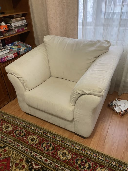 Fotoliu mobexpert alb unt