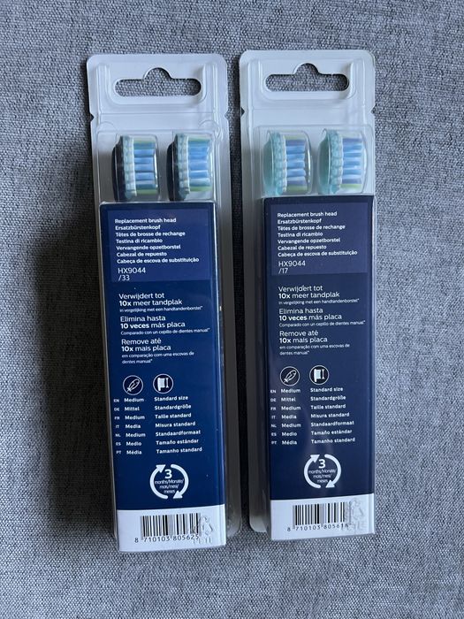 Глави за звукова четка за зьби Philips Sonicare С3- 4бр. Бял/черен цвят