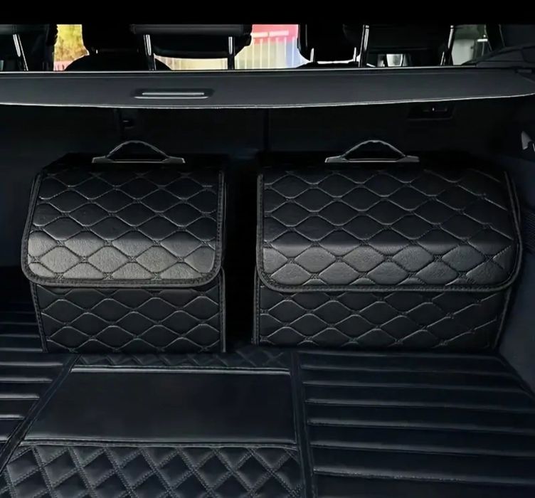 Премиум органайзер за багажник от еко кожа - Подходящ за джипове и SUV