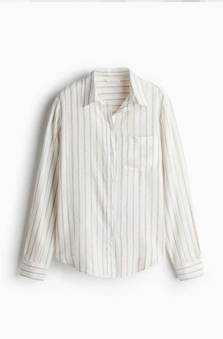 Новые рубашки хлопок /лен H&M, размер XL /XXL (54/62)