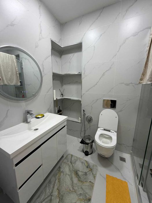 СРОЧНО! Nest One Б блок,  2 комнатная 43.2м2 Евро ремонт с обстановкой