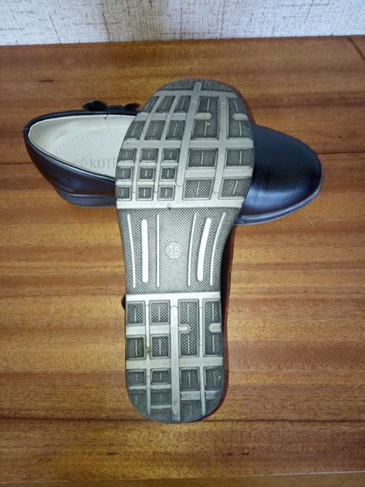 Серые туфли, размер 35