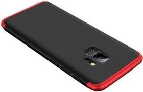 Husa Samsung Galaxy S8, Elegance Luxury, 360° 3in1 Negru-Rosu