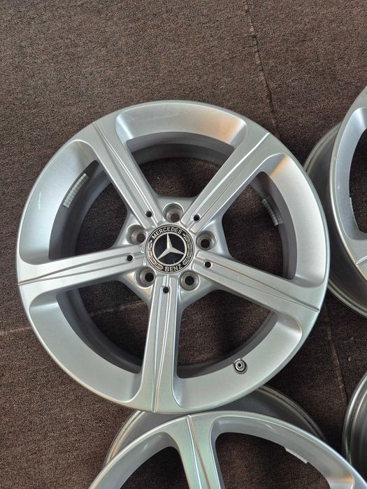 4 Jante Aliaj 5x112 17'' 6.5J ET 44 - OEM Mercedes A Class CLA B Class VITO VIANO V-Class + Senzori OEM Mercedes !
