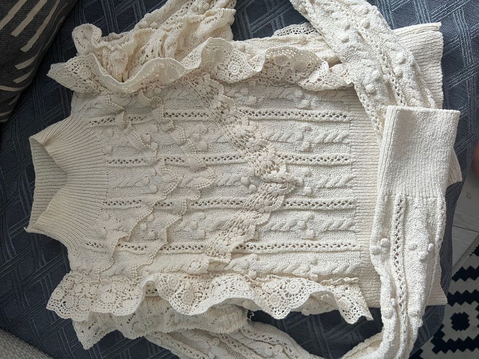 Zara плетена блуза поло S/M