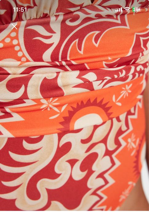 Costum de baie intreg motiv etnic Marime XS/34