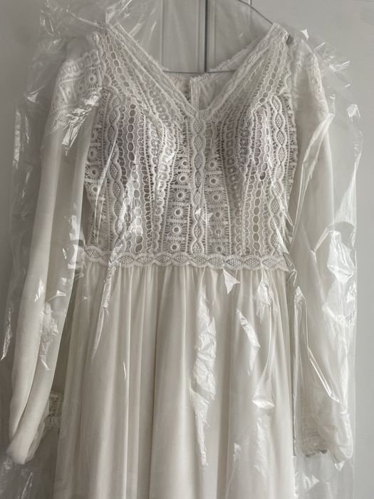 Rochie de mireasa cu trena marimea S