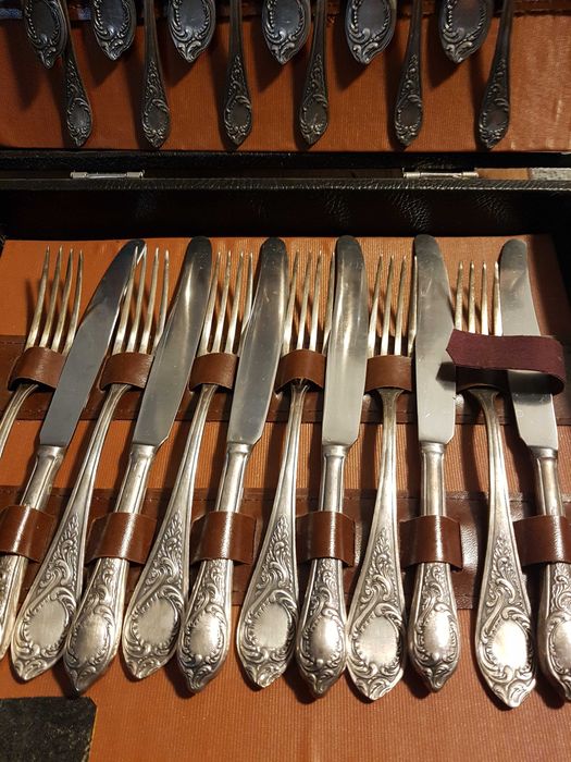 Tacamuri argint, in ambalaj original. (Set 6 persoane)