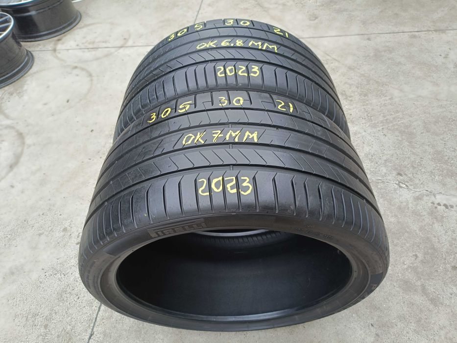 Doua anvelope vara 305 30 21 pirelli p zero pz4 profil de 7 mm dot 2023