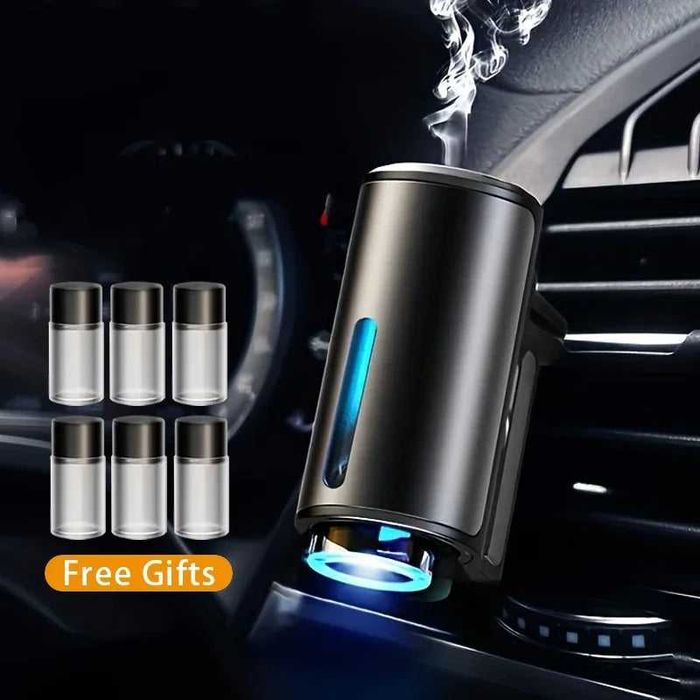 Odorizant Auto cu Aburi și Lumină Ambientală — Livrare Gratuită