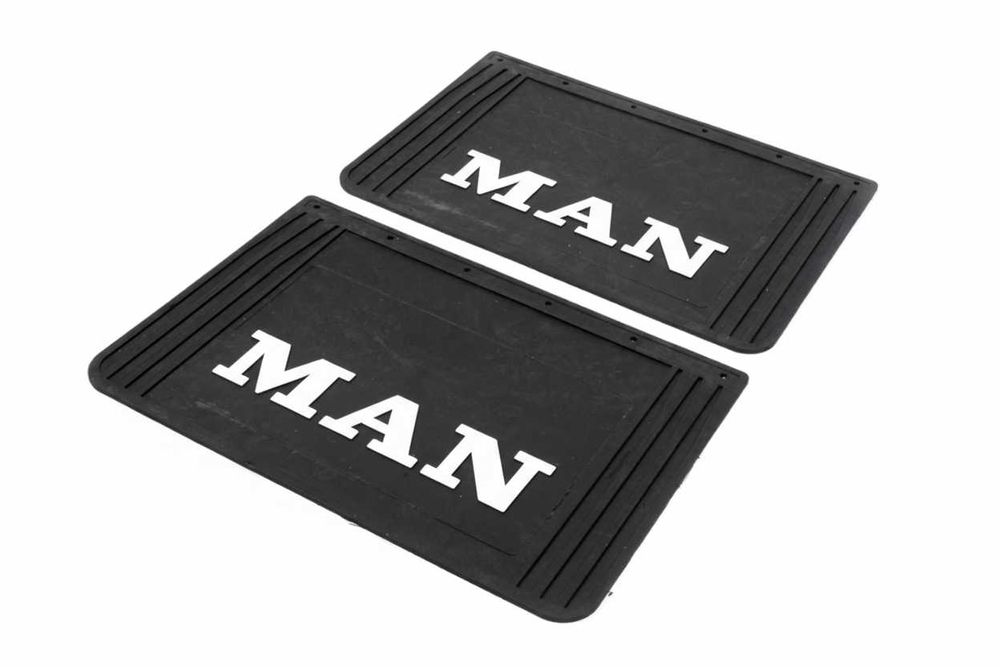 Релефни Черни Гумени Калобрани за Man / Ман 60x40 см к-т