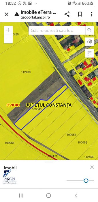 Ovidiu Sud, 5000 mp INTRAVILAN vedere la lac