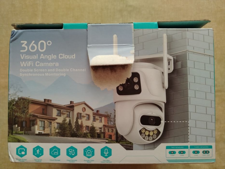 Wifi двойна улична видео камера