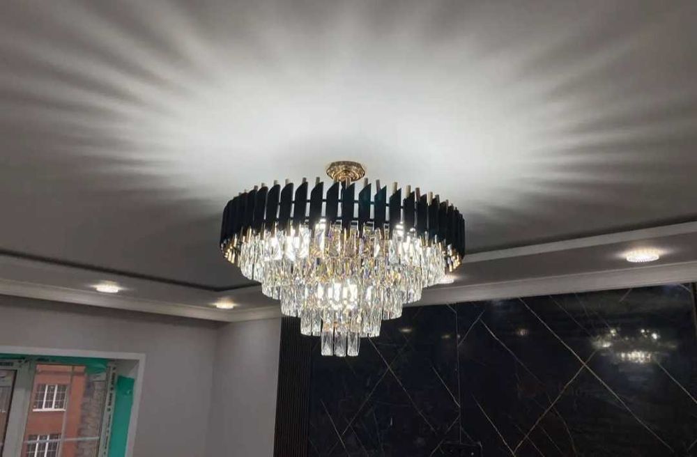 Установка люстры, услуги электрика