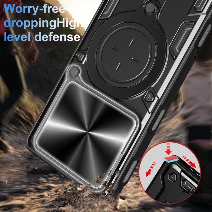 Xiaomi Redmi Note 15 Pro Pro+/ GIANT RING Удароустойчив кейс с пръстен
