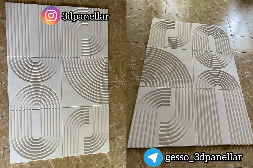 3д панели ЛИСТ 3d panel decor gips lepka tyaga