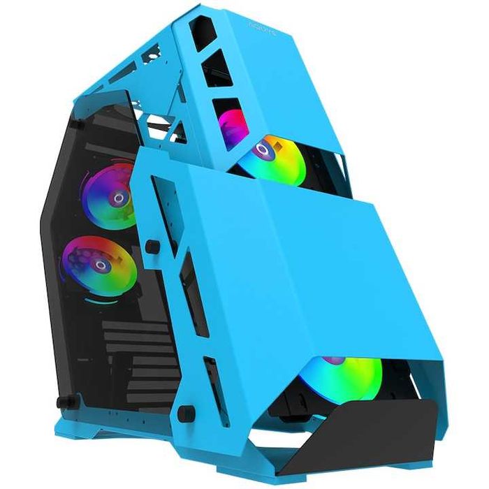 Carcasa AQIRYS Procyon, Mid-Tower, fara sursa, ATX, Blue