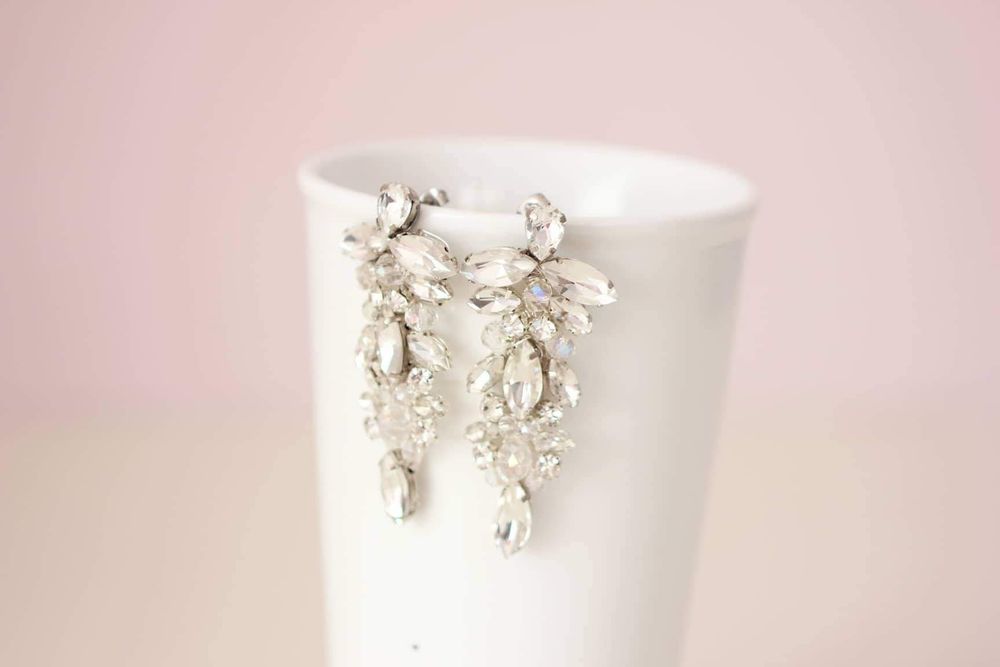 Set cristal si mărgele transparente