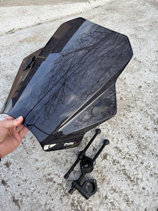 Parbriz universal prindere ghidon fumuriu naked honda hornet xj6 gsr