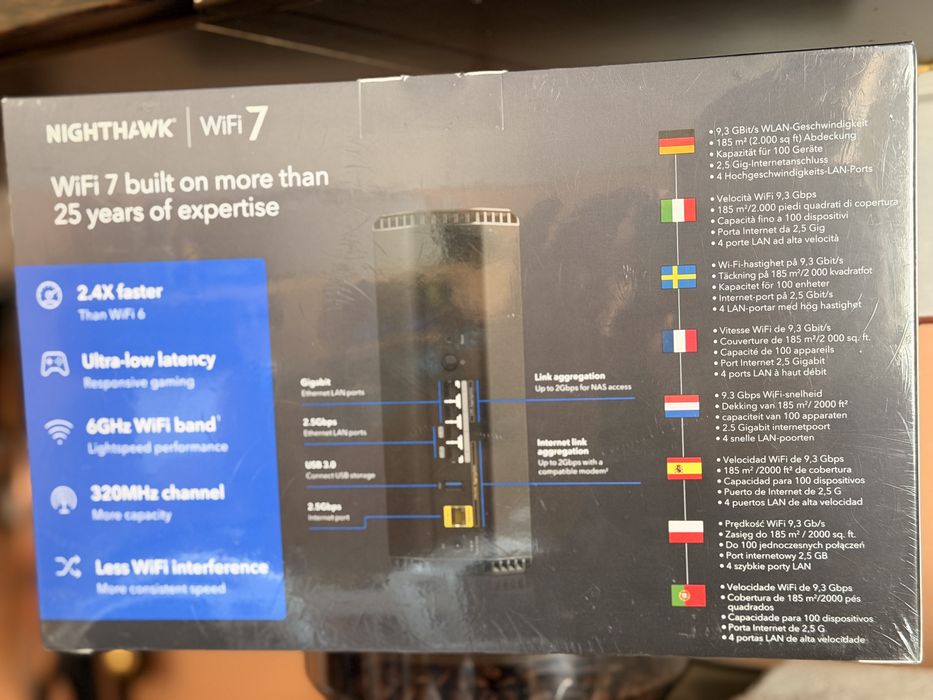 Router WIFI 7 Netgear RS300 NightHawk