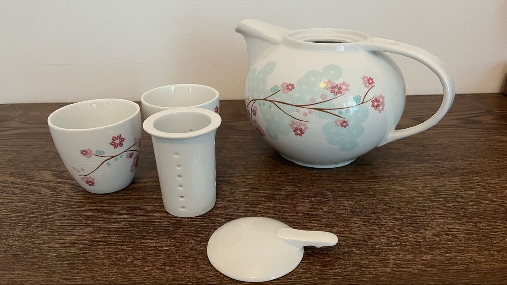 Set ceainic + 2 cesti stil japonez / oriental