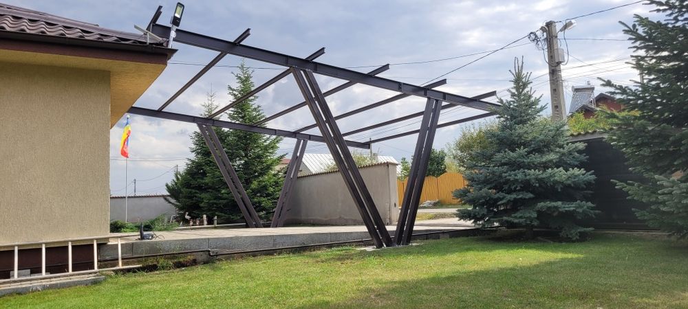 Carport, pergola auto, structura panouri fotovoltaice ,solare