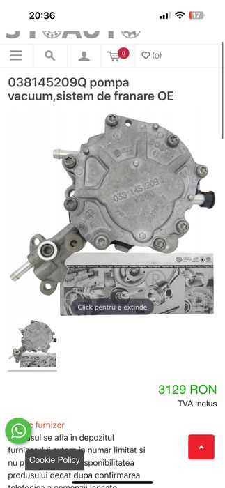 Pompa tandem  noua