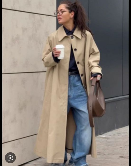 Хлопковый плащ оверсайз Lime