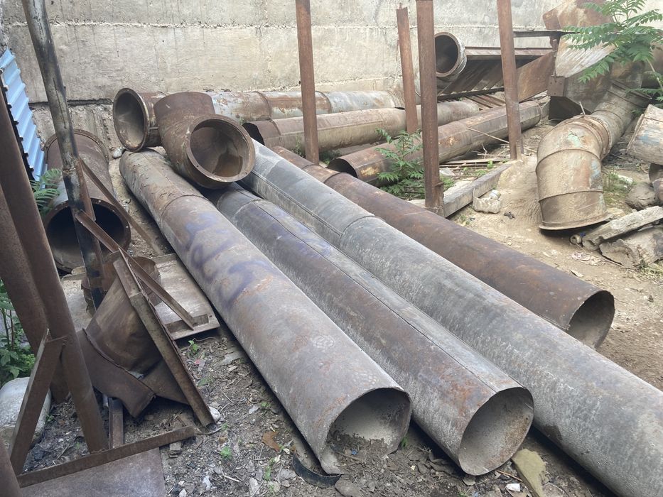 Циклон, Пылеуловитель, Трубы