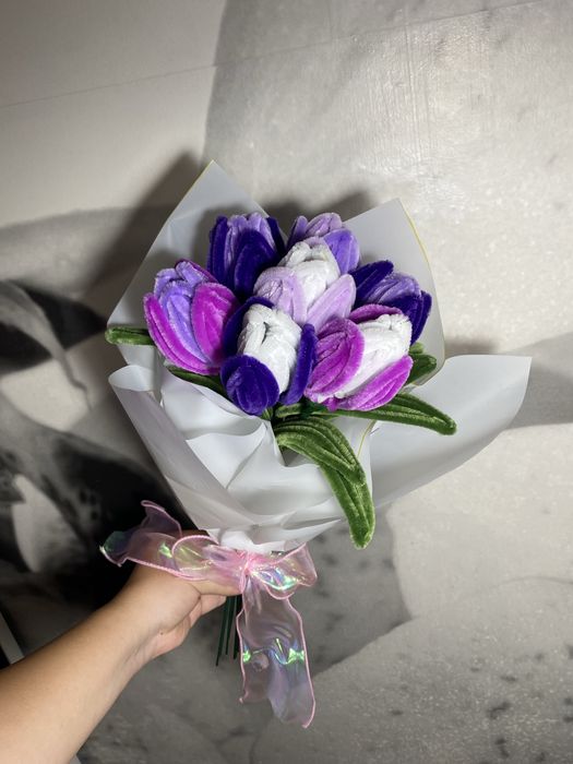 Buchet 7 lalele handmade