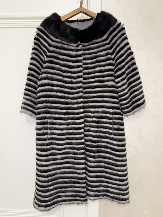 Продам дубленку полосатый