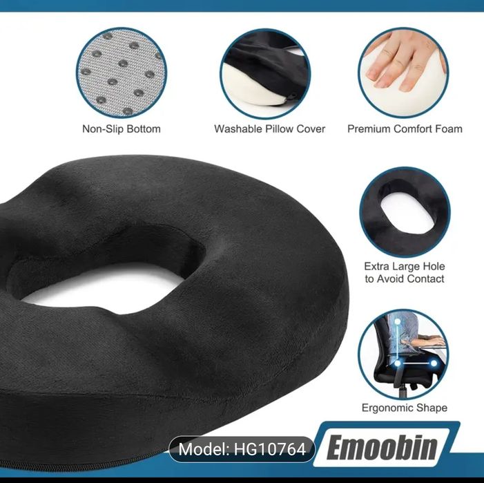 Pernă Ergonomică pentru Birou (Forma Inel)