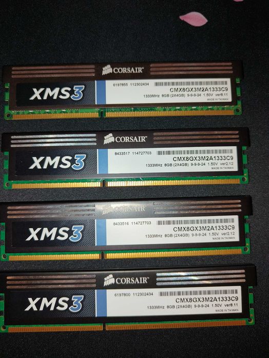 RAM Corsair XMS3, DDR3, 16GB - 4 buc x 4GB