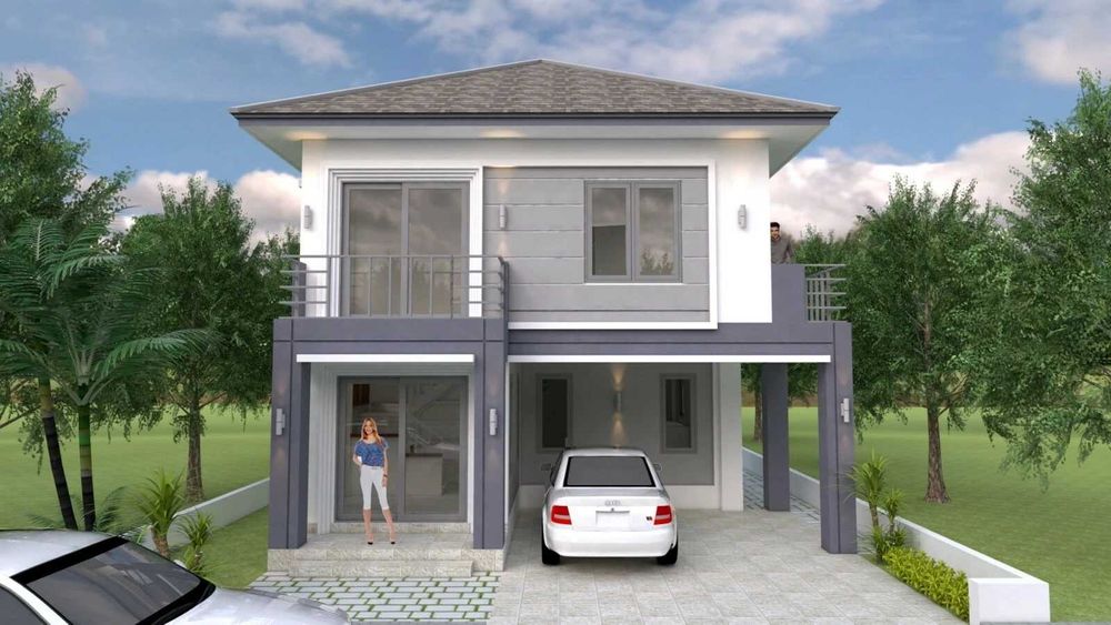 НА ИЗПЛАЩАНЕ - Двуетажна сглобяема къща с 4 спални, 160 кв. м