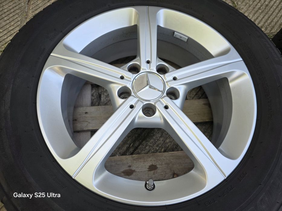 Лети джанти 17ки 5х112 Mercedes + зимни гуми 215/65/17 Bridgestone