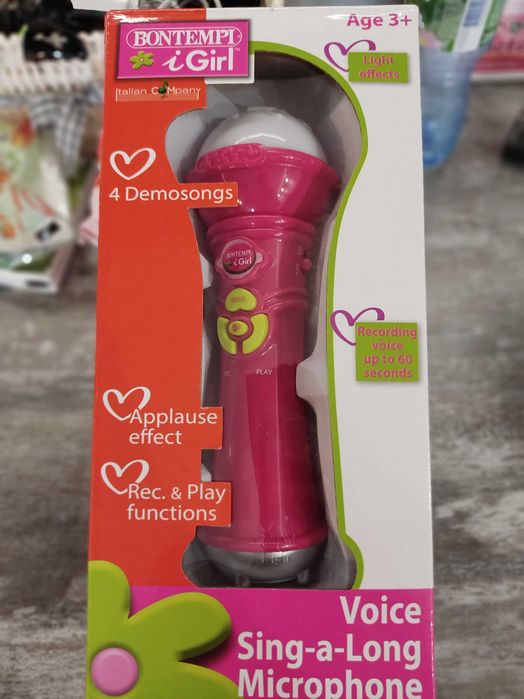 Записващ микрофон със светлини и ефекти