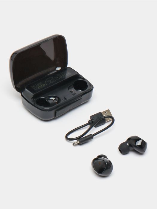 Simsiz Bluetooth M10 2000mA / soat Power bank bilan quloqchini  optim