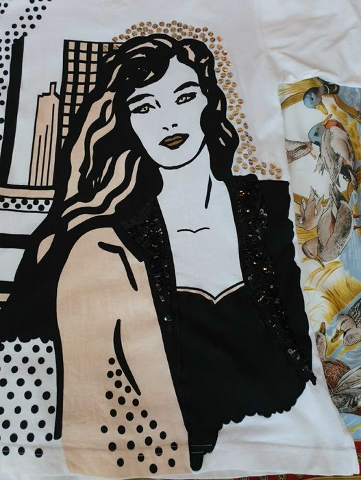 Tricou dama alb oversize