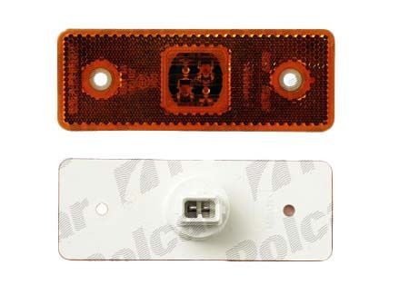 Lampa gabarit auto FER culoare orange cu leduri, 24V, 110x42mm, Stanga=Dreapta, 1 buc. catadioptru
