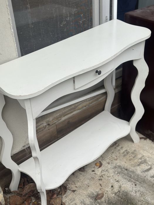 Comoda alba lemn si pal