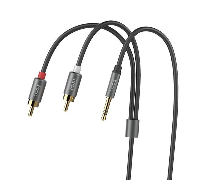 Jack 3.5-2RCA/Аудио-кабель hocoUPA10 aux Jack 3.5 тюльпаны 1.5м