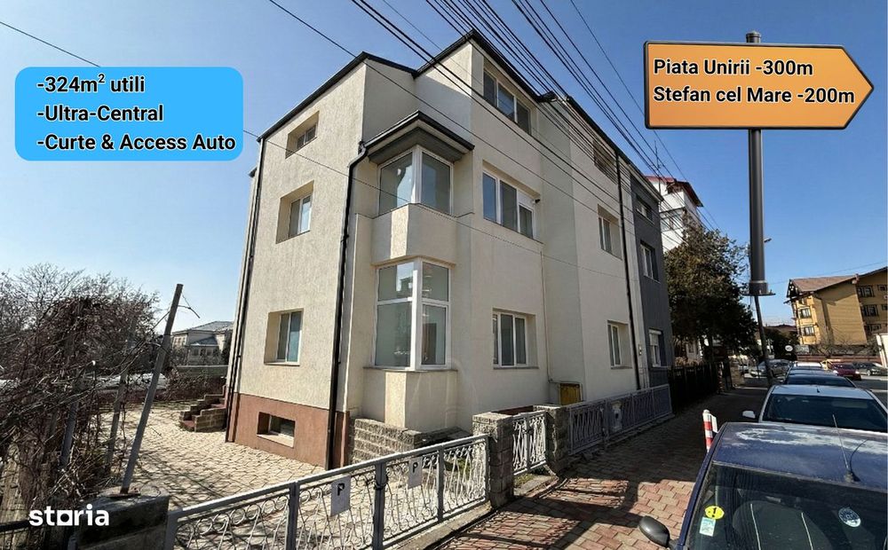 Imobil de inchiriat - Ultracentral 324 mp + Curte