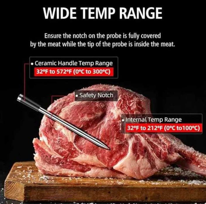 BFOUR BF-40 Wireless Smart термометър за месо и BBQ с 2 сонди