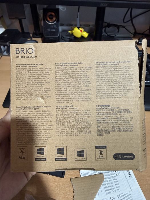 Camera web Logitech Brio  4K USB-C